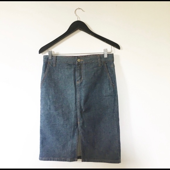J. Crew Medium Wash Denim Skirt - Picture 2 of 6